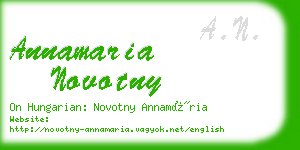 annamaria novotny business card